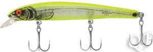 Воблер Bomber Heavy Duty Long "A" BSW16A XSICH-Silver Flash / Chartreuse Back