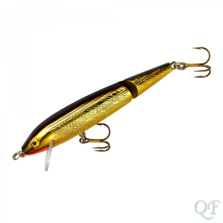 Воблер Rebel Jointed Minnow J50 Gold/ Black 02
