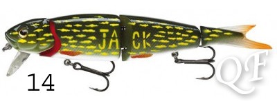 Воблер Savage Gear 4Play Herring Liplure 19cm 52g SS Медленно-тонущий 14-Jack Pike 3D