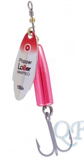 Блесна вращающаяся Lukris Popper-Lober, PR 15g cuerpo Fluo Rosa Fosfo
