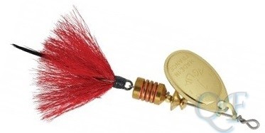 Блесна Mepps Aglia Mouche 1 3.6g Gold/Red fly