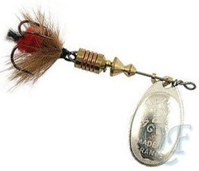 Блесна Mepps Aglia Mouche 1 3.6g Silver/Red fly