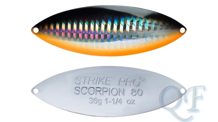 Блесна Strike Pro Scorpion 60 незацепляйка одинарник 14гр ST-08AS#A70-713-CP