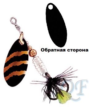 Блесна вращающаяся Lukris Mini Fly Zebra 1 2g