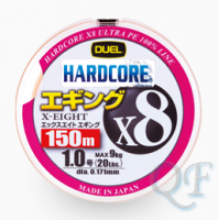 Шнур Duel PE Hardcore x8 Eging 150m Milky orange